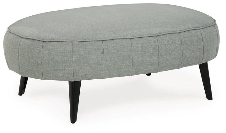 Hollyann Sofa with Ottoman 24402U1 Black/Gray Contemporary Stationary Upholstery Package By Ashley - sofafair.com