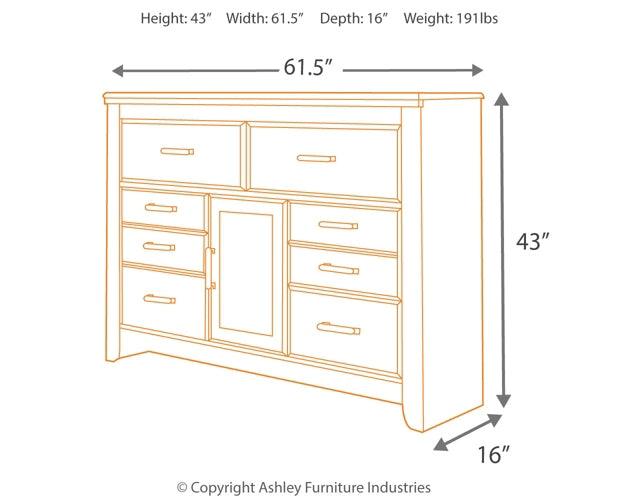 B251-31 Brown/Beige Casual Juararo Dresser By Ashley - sofafair.com
