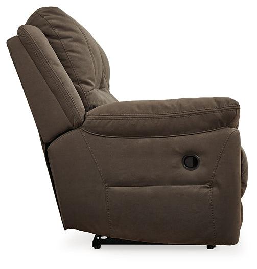 Next-Gen Gaucho Reclining Loveseat with Console 5420494 Brown/Beige Contemporary Motion Upholstery By Ashley - sofafair.com