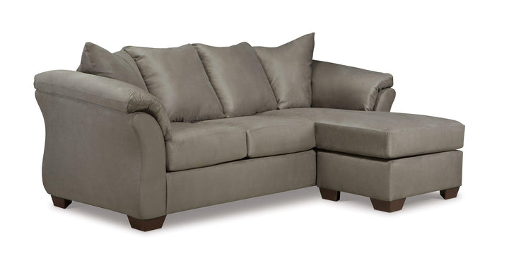 Darcy Sofa Chaise with Loveseat 75005U6 Cobblestone Contemporary Stationary Upholstery Package By AFI - sofafair.com