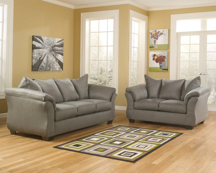 Darcy Sofa and Loveseat 75005U5 Cobblestone Contemporary Stationary Upholstery Package By AFI - sofafair.com