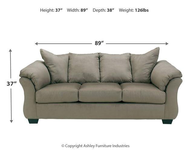 Darcy Sofa 7500538 Cobblestone Contemporary Stationary Upholstery By AFI - sofafair.com