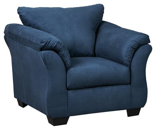Darcy Chair 7500720 Blue Contemporary Stationary Upholstery By AFI - sofafair.com