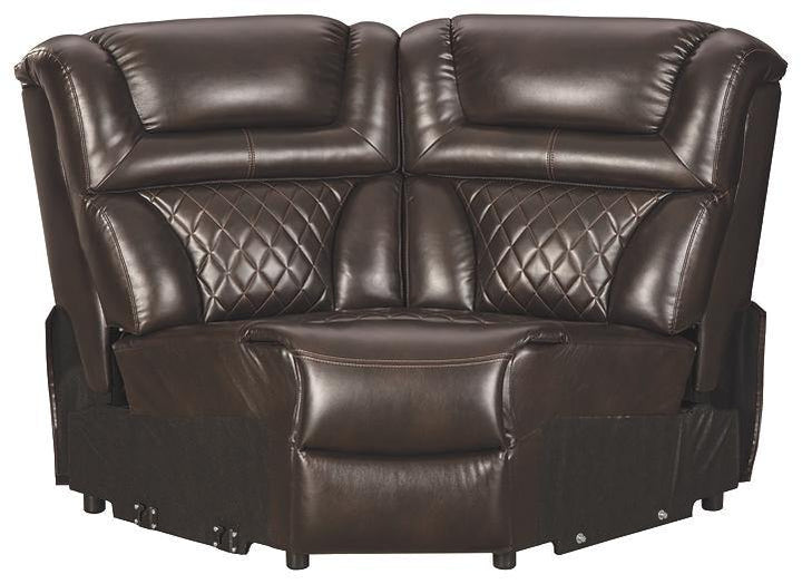 Warnerton 3Piece Power Reclining Sectional 75407S1 Chocolate Contemporary Motion Sectionals By AFI - sofafair.com