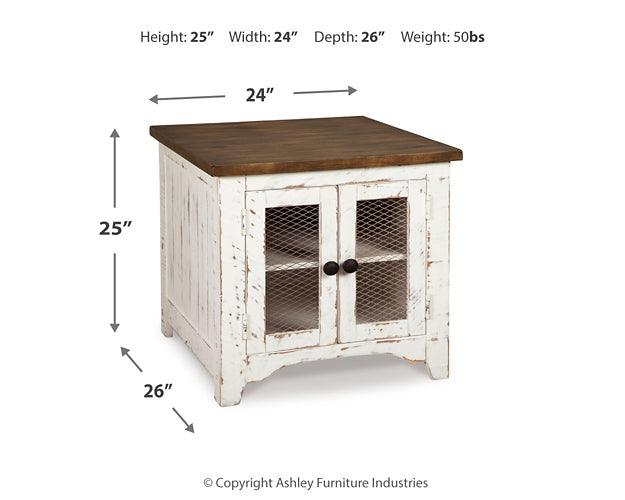 T459-3 White Casual Wystfield End Table By Ashley - sofafair.com