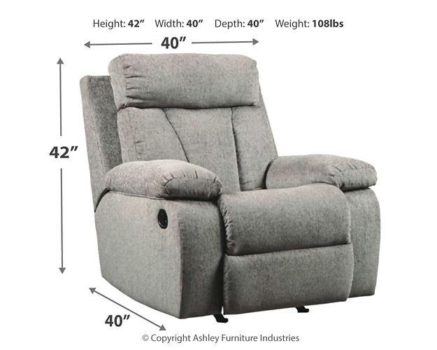 Mitchiner Recliner 7620425 Fog Contemporary Motion Upholstery By AFI - sofafair.com