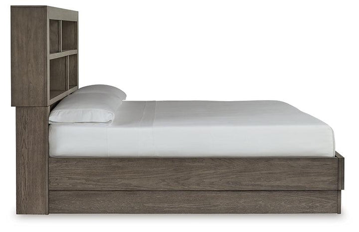 Anibecca Queen Bookcase Bed B970B3 Black/Gray Contemporary Master Beds By Ashley - sofafair.com