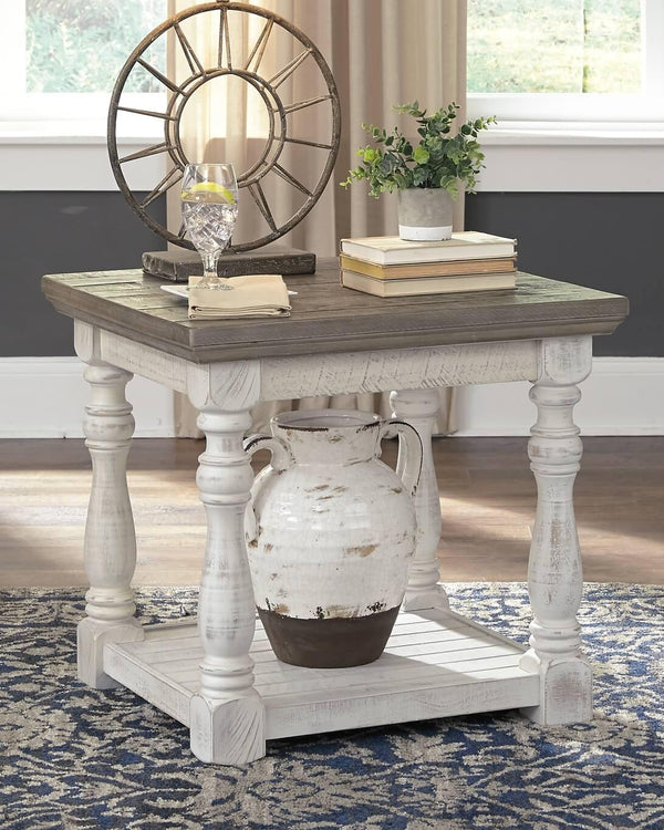 T814-3 White Casual Havalance End Table By Ashley - sofafair.com