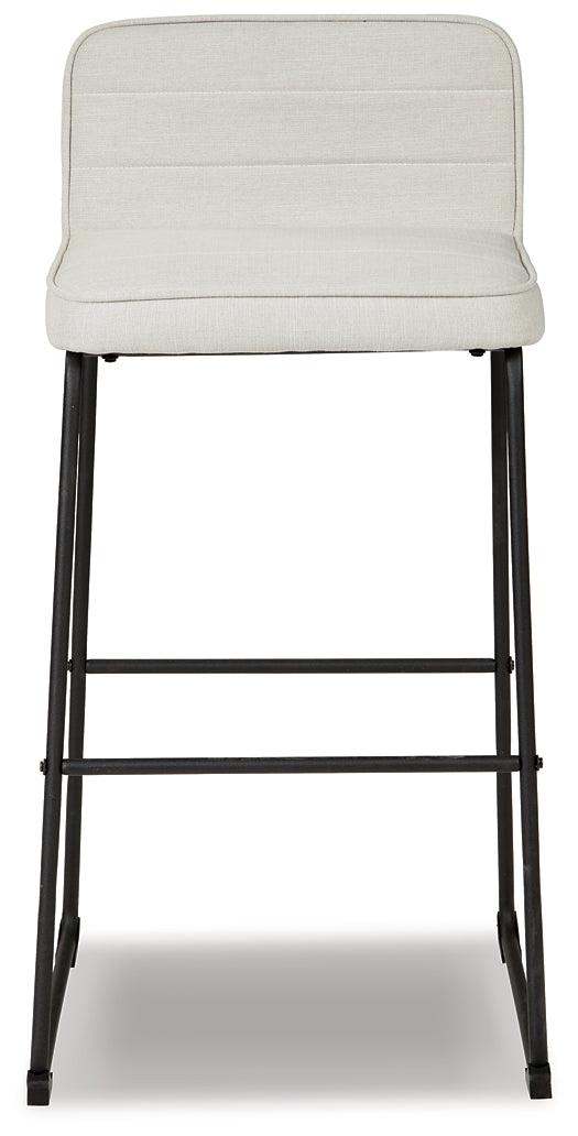 Nerison Bar Height Bar Stool (Set of 2) D225-330X2 Black/Gray Contemporary Barstool By Ashley - sofafair.com