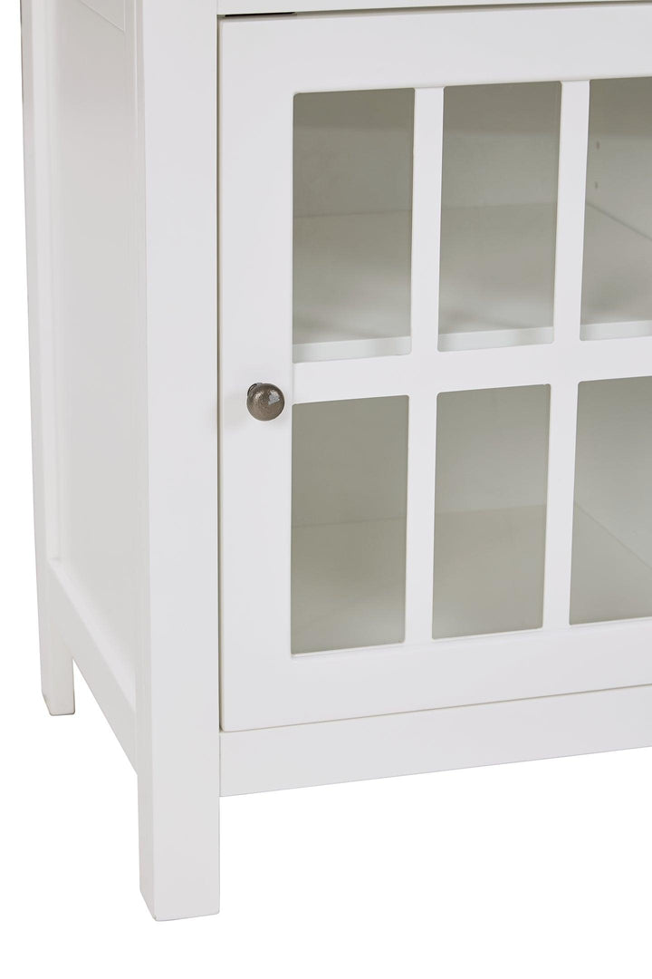 Opelton Accent Cabinet A4000377 White Casual Stationary Upholstery Accents By Ashley - sofafair.com