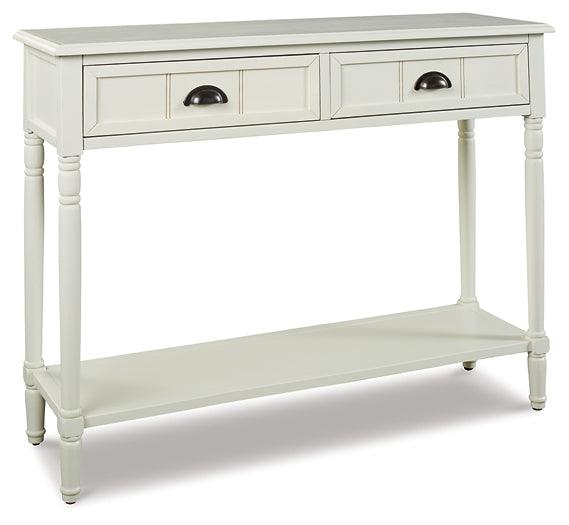 A4000178 White Casual Goverton Sofa/Console Table By Ashley - sofafair.com