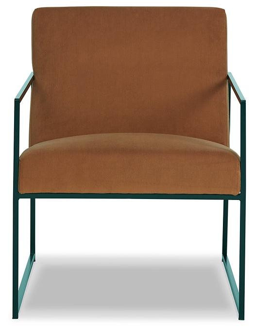 Aniak Accent Chair A3000608 Brown/Beige Contemporary Stationary Upholstery Accents By Ashley - sofafair.com