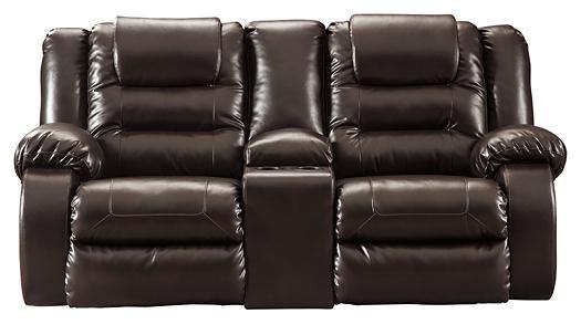 Vacherie Reclining Loveseat with Console 7930794 Chocolate Contemporary Motion Upholstery By AFI - sofafair.com