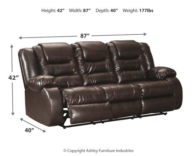 Vacherie Reclining Sofa and Loveseat 79307U1 Chocolate Contemporary Motion Upholstery Package By AFI - sofafair.com