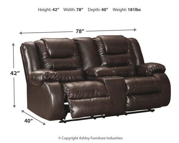 Vacherie Reclining Loveseat with Console 7930794 Chocolate Contemporary Motion Upholstery By AFI - sofafair.com