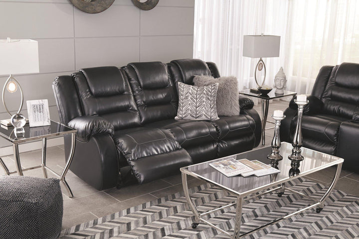Vacherie Reclining Sofa 7930888 Black Contemporary Motion Upholstery By AFI - sofafair.com