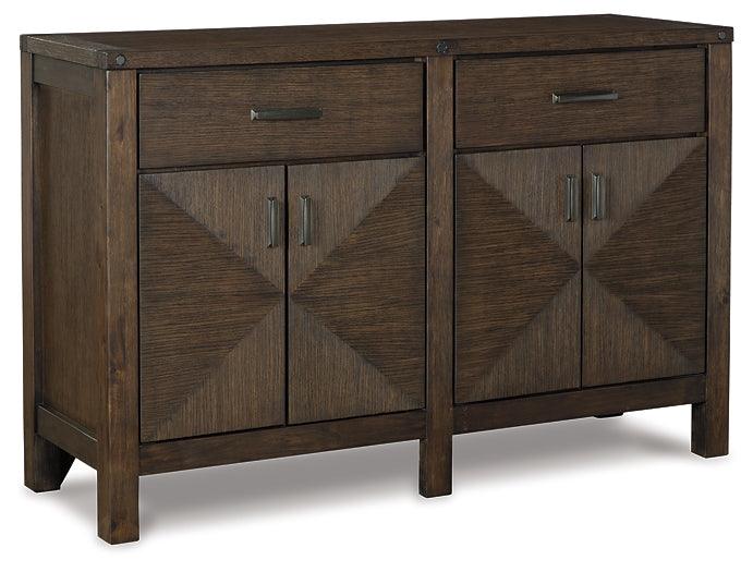 Dellbeck Dining Server D748-60 Brown/Beige Casual Casual Dining Cases By Ashley - sofafair.com