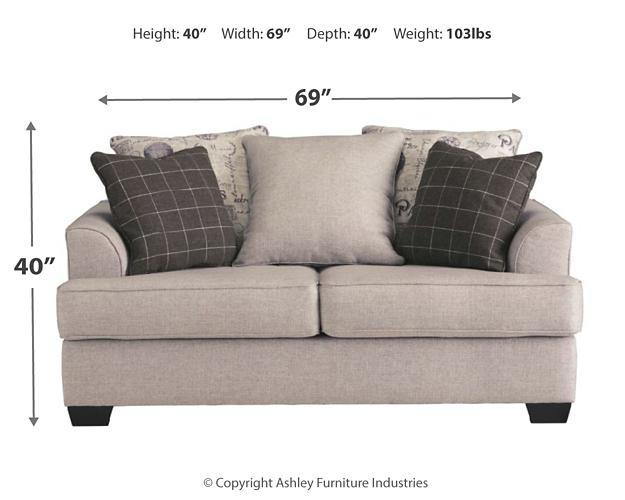 Velletri Loveseat 7960435 Pewter Casual Stationary Upholstery By AFI - sofafair.com