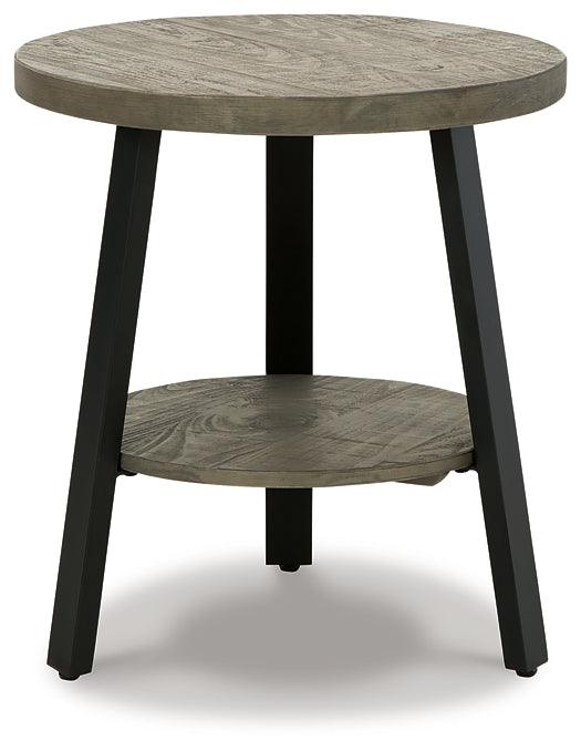 T323-6 Black/Gray Casual Brennegan End Table By Ashley - sofafair.com