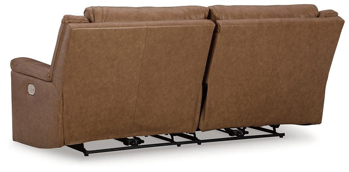 Trasimeno Power Reclining Sofa U8281547 Brown/Beige Contemporary Motion Upholstery By Ashley - sofafair.com