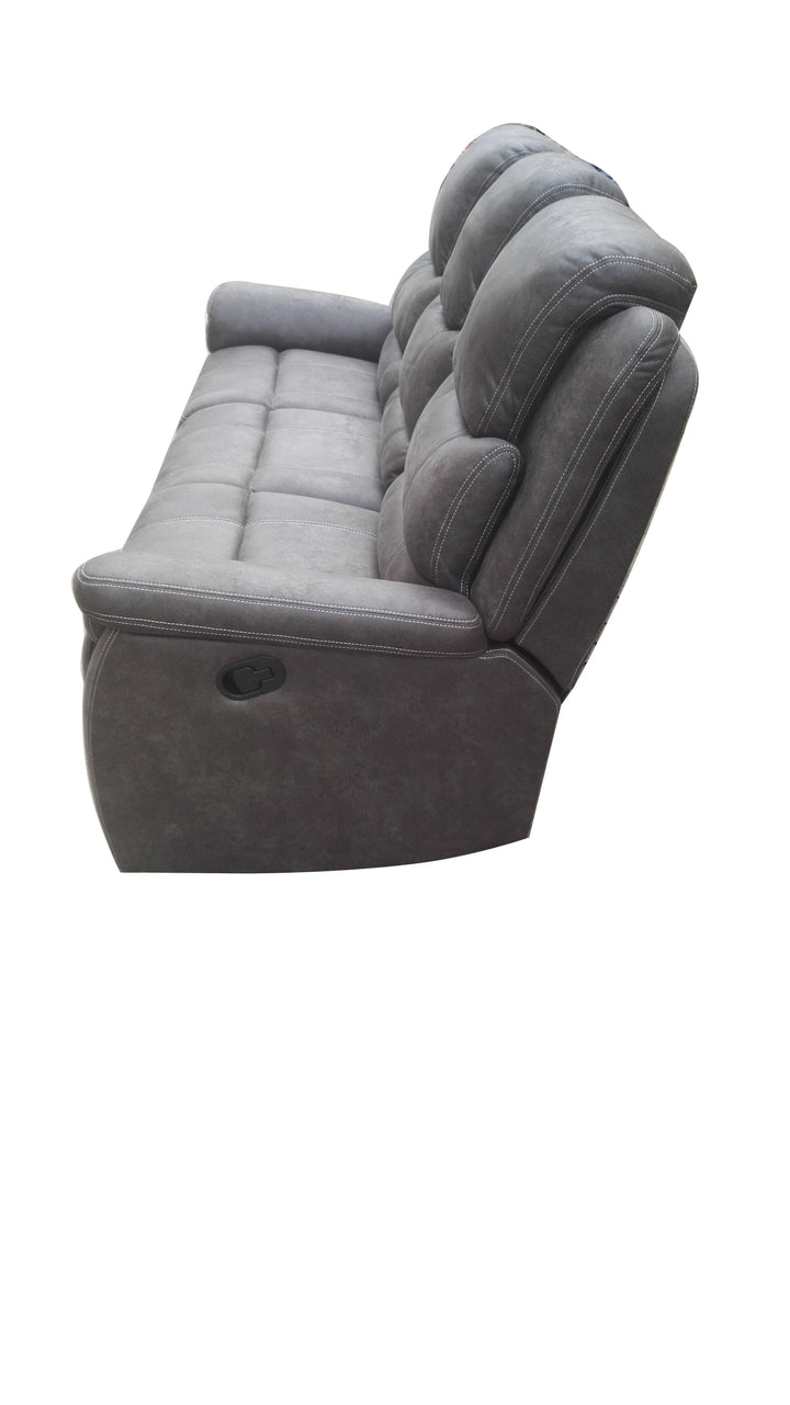 Wyatt motion 602451 Grey Transitional fabric motion sofas By coaster - sofafair.com