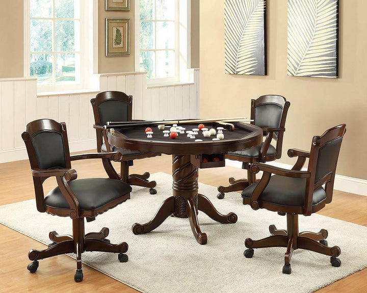 Turk game table 100872 Black Casual game chair By coaster - sofafair.com