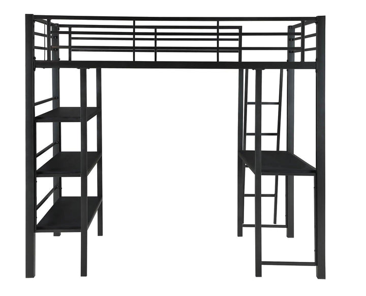 Hadley workstation loft bed 400961 Contemporary bunk bed By coaster - sofafair.com
