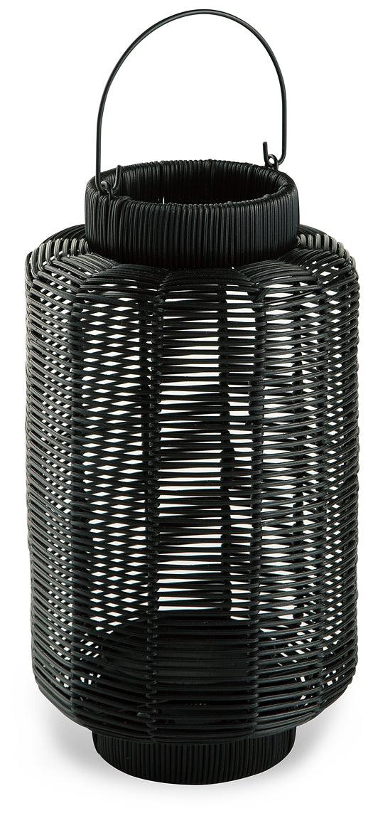 Evonne Lantern A2000563 Black/Gray Casual Candle Holder By Ashley - sofafair.com