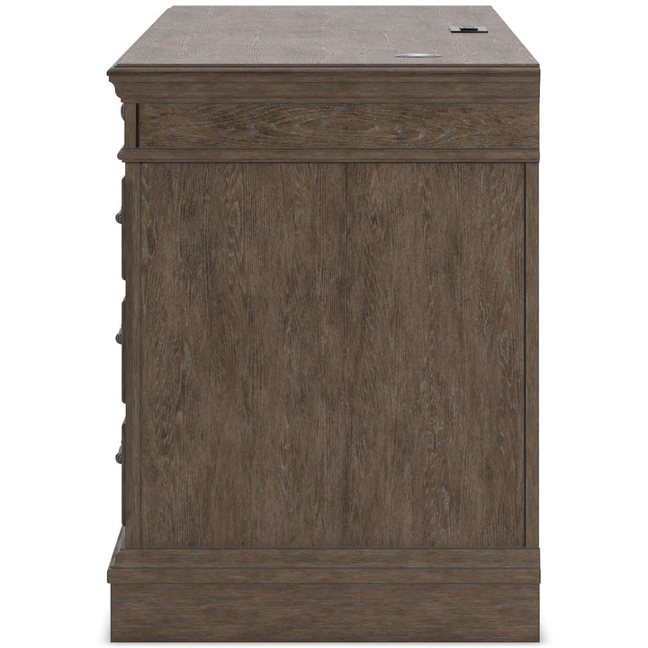 Janismore Credenza H776H2 Black/Gray Traditional Home Office Storage By AFI - sofafair.com