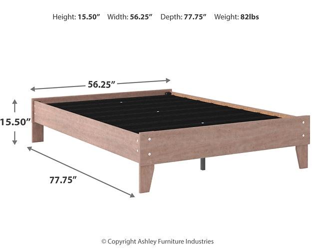 Flannia Full Platform Bed EB2520-112 Black/Gray Casual Youth Beds By Ashley - sofafair.com