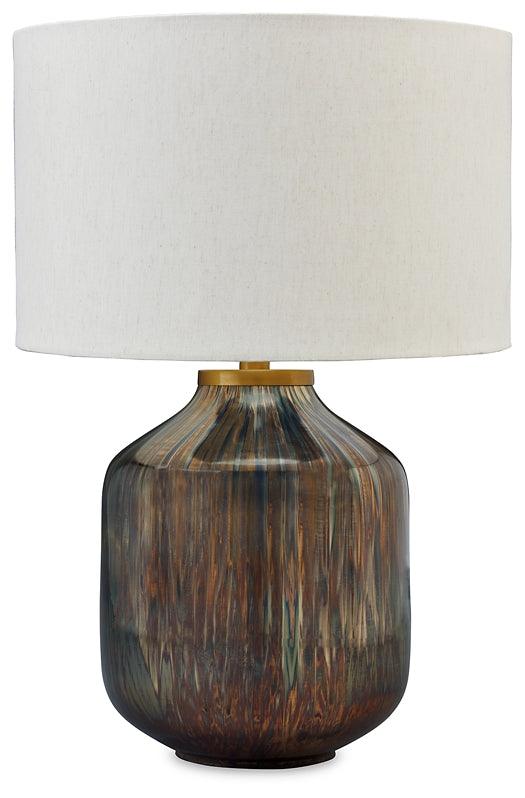 L430804 Metallic Contemporary Jadstow Table Lamp By Ashley - sofafair.com