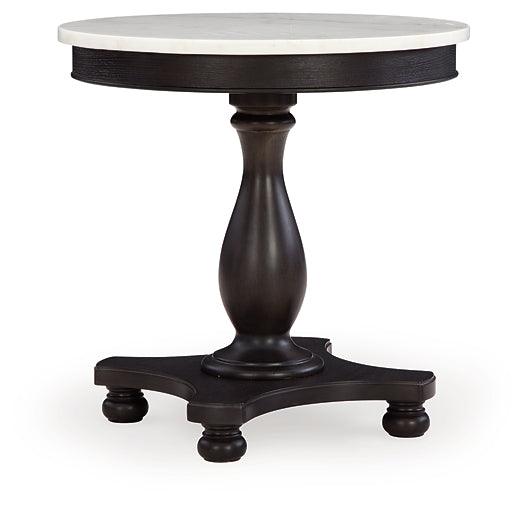 Henridge Accent Table A4000565 White Traditional End Table By AFI - sofafair.com