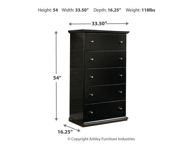 Maribel Chest of Drawers B138-46 Black/Gray Casual Master Bed Cases By Ashley - sofafair.com