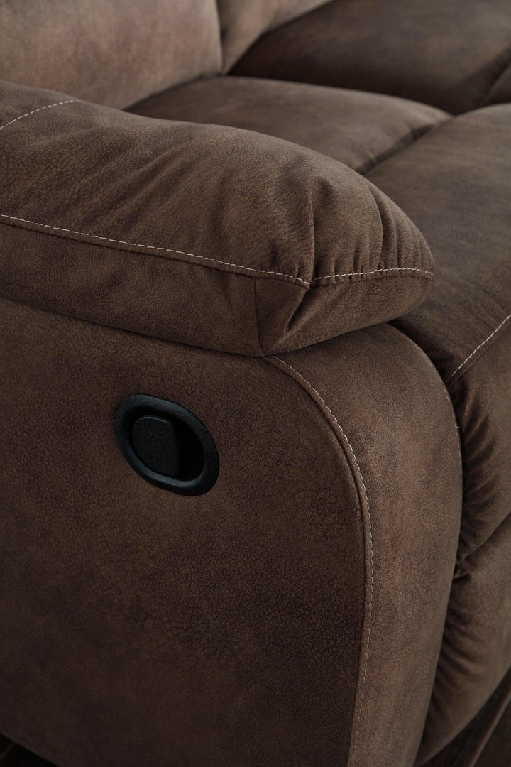 Bolzano Reclining Sofa 9380281 Brown/Beige Contemporary Motion Upholstery By Ashley - sofafair.com
