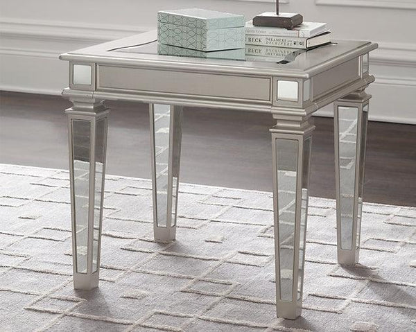 Tessani Coffee Table and 2 End Tables T099T1 Metallic Contemporary Occasional Table Package By Ashley - sofafair.com