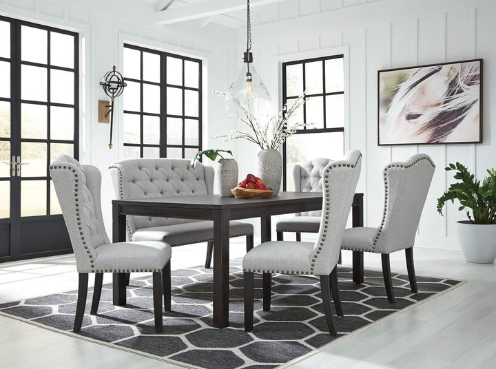 D702-01X2 Black/Gray Casual Jeanette Dining Chair (Set of 2) By Ashley - sofafair.com