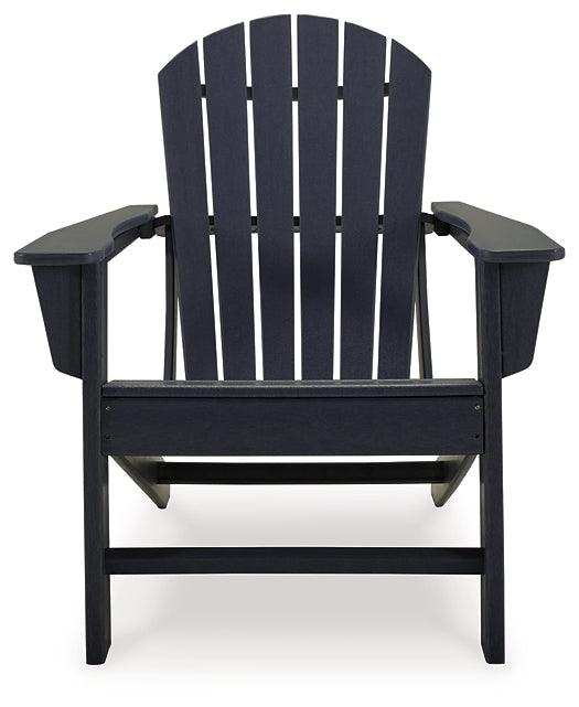 Sundown Treasure Adirondack Chair P008-898 Black/Gray Contemporary Outdoor Seating By AFI - sofafair.com