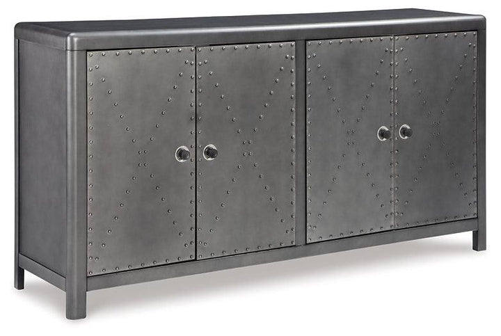 A4000034 Black/Gray Casual Rock Ridge Accent Cabinet By Ashley - sofafair.com