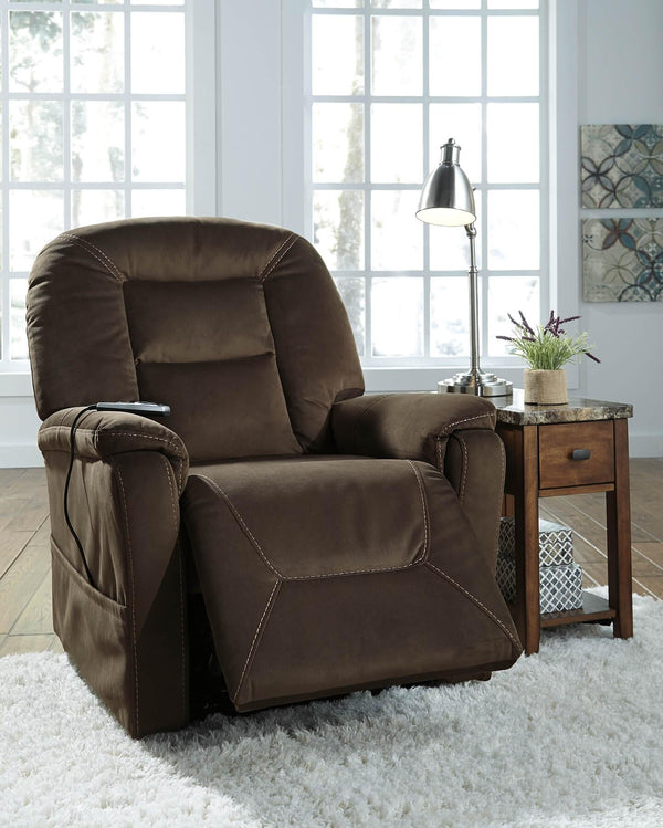Samir Power Lift Recliner 2080112 Brown/Beige Contemporary Motion Recliners - Free Standing By Ashley - sofafair.com