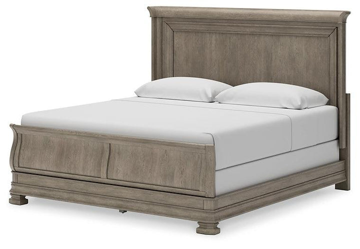 Lexorne California King Sleigh Bed B924B5 Black/Gray Traditional Master Beds By Ashley - sofafair.com