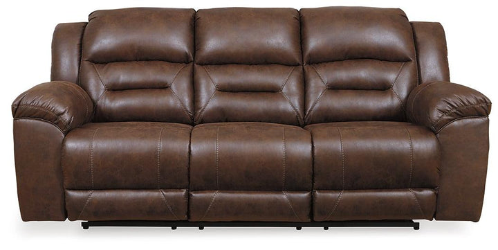 Stoneland Power Reclining Sofa 3990487 Brown/Beige Contemporary Motion Upholstery By Ashley - sofafair.com
