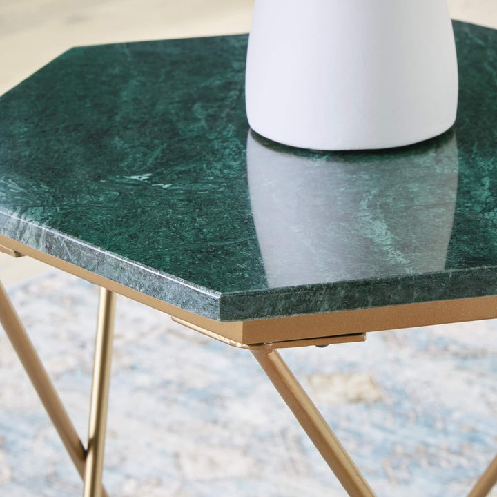 A4000526 Green Contemporary Engelton Accent Table By Ashley - sofafair.com