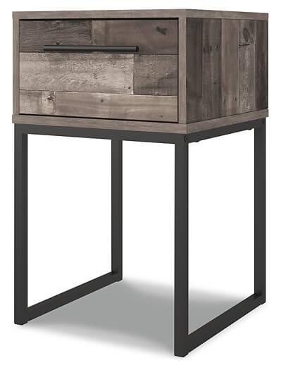 EB2120-291 Black/Gray Casual Neilsville Nightstand By AFI - sofafair.com