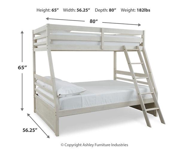 Robbinsdale Twin over Full Bunk Bed B742B17 White Casual Youth Beds By Ashley - sofafair.com