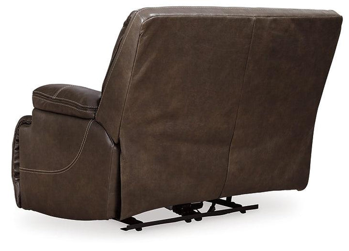 Ricmen Oversized Power Recliner U4370182 Brown/Beige Contemporary Motion Upholstery By Ashley - sofafair.com
