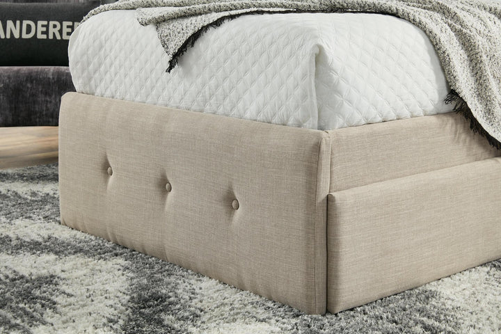 Gladdinson Twin Upholstered Storage Bed B092B2 Black/Gray Contemporary Youth Beds By AFI - sofafair.com
