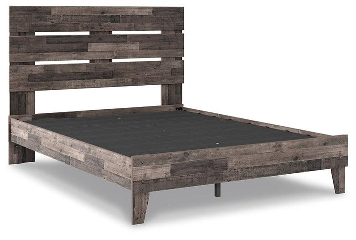 Neilsville Queen Panel Platform Bed EB2120B1 Black/Gray Casual Master Beds By Ashley - sofafair.com