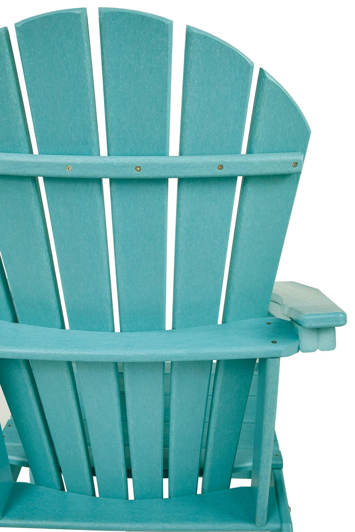 Sundown Treasure Adirondack Chair with End Table P012P1 Blue Contemporary Outdoor Package By Ashley - sofafair.com