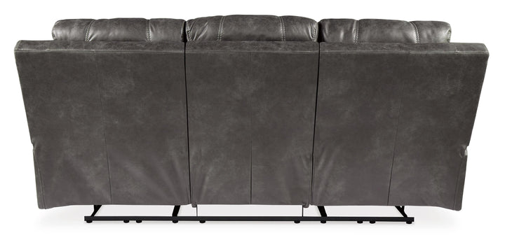 Erlangen Power Reclining Sofa 3000415 Black/Gray Contemporary Motion Upholstery By Ashley - sofafair.com