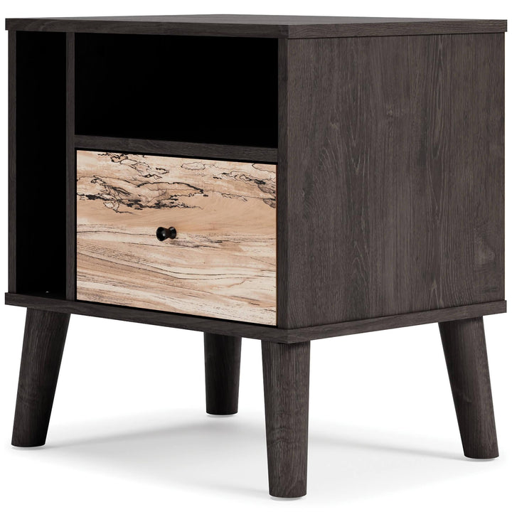 Piperton Nightstand EB5514-291 Black/Gray Contemporary Youth Bed Cases By AFI - sofafair.com